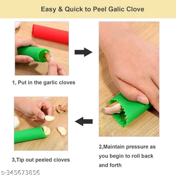 2 Set Silicone PCENF5395 Garlic Peeler Easy Roller Tube Useful Garlic Odorfree Kitchen Tool (Blue,Green) Name: 2 Set Silicone Garlic Peeler Easy Roller Tube Useful Garlic Odorfree Kitchen Tool (Blue,Green) Body Material: OtherBlade Material: OthersType: OthersProduct Breadth: 4 CmProduct Height: 8 CmProduct Length: 8 CmNet Quantity (N): Pack Of 1Countr
