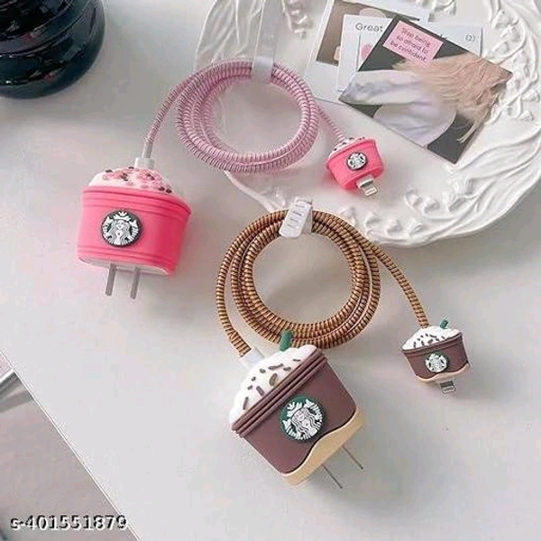 i-Phone PCENF5417 Charger Cover for 18W-20W Charger Adapter with Spiral Cable Protector Cover,Cute 3D Design Protective Case (Starbuck Brown)Name: i-Phone Charger Cover for 18W-20W Charger Adapter with Spiral Cable Protector Cover,Cute 3D Design Protective Case (Starbuck Brown)Color: BrownCompatible Models: OthersMaterial: SiliconeNet Quantity (N): 1Theme