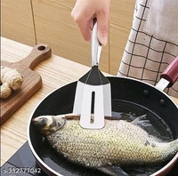Food Tongs PCENF5422 | SS Tongs Clamp | Spatula Tongs | Steak Clamp | BBQ Cooking Tool Frying Turner | Double Sided Spatula |Multifunctional Stainless Steel Food Flipping Clip | Steak Tong Food Clamp | Hamburgers Patties Pancakes Kitchen Tongs | Pack of 1 |Name: Food Tongs | SS Tongs Clamp | Spatula Tongs | Steak Clamp | BBQ Cooking Tool Frying Turner | Double Sided Spatula 