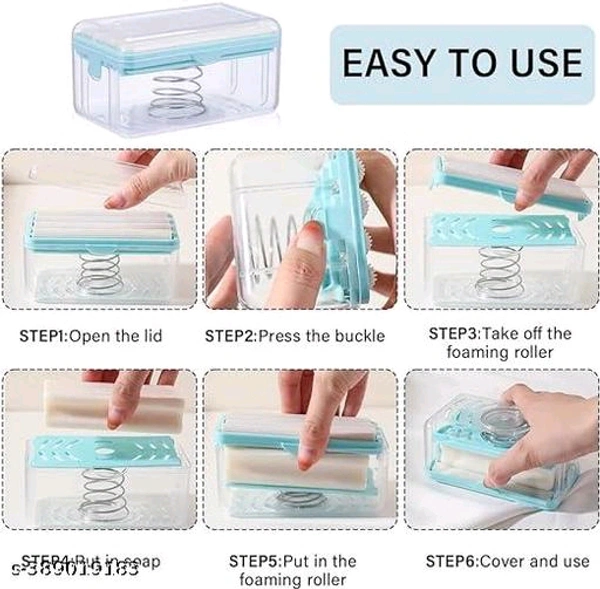 soap roller, PCENF5426 roleer shop, rolling soap Laundry Rolling Soap Box Portable Soap Bar Box Dispenser with Rubber Roller Foaming Soap Saver with Drain Holes and Spring Travel Soap Holder Multifunctional Soap DishName: soap roller, roleer shop, rolling soap Laundry Rolling Soap Box Portable Soap Bar Box Dispenser with Rubber Roller Foaming Soap Saver 