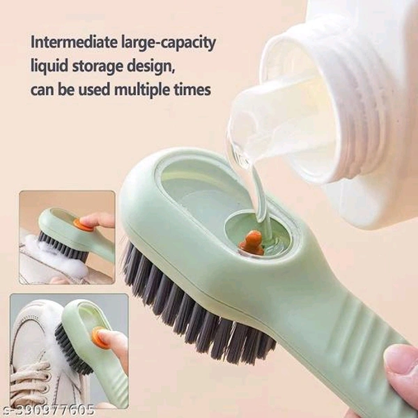 Liquid PCENF54329 Adding Soft Fur Cleaning Brush, Multifunctional Shoe Brush, Long Handle Liquid Adding Cleaning Brush Clothes Cleaning Tools Name: Liquid Adding Soft Fur Cleaning Brush, Multifunctional Shoe Brush, Long Handle Liquid Adding Cleaning Brush Clothes Cleaning Tools Material: PlasticType: ScrubProduct Breadth: 1.5 CmProduct Height