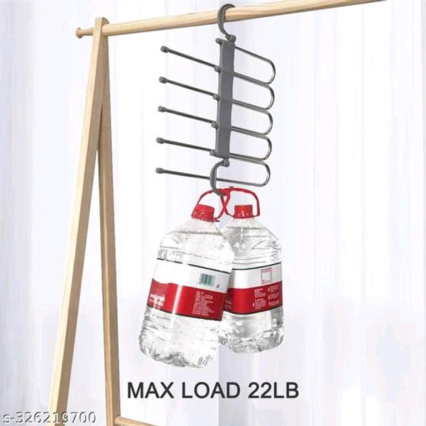 Pack Of PCENF5430 2 Stainless Steel 5 In 1 Hanger PackGT Span Mystic Metal 5 in 1 Magic Foldable Hangers for Clothes, Hanger for Wardrobe, Foldable Hanger for Saree, Multi-Purpose Hanger for Clothes, Stainless Steel Hangers of 2Name: Pack Of 2 Stainless Steel 5 In 1 Hanger PackGT Span Mystic Metal 5 in 1 Magic Foldable Hangers for Clothes, Hanger for Wardrobe