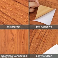 60*200CM PCENF5434 DIY Wall Paper/Wall Sticker Self Adhesive Wooden Wallpaper for Walls Living Room Bed Room Decoration Interior Exterior Easily Removable Furniture Make Over Dark GoldenName: 60*200CM DIY Wall Paper/Wall Sticker Self Adhesive Wooden Wallpaper for Walls Living Room Bed Room Decoration Interior Exterior Easily Removable Furniture Make Over Dark GoldenMaterial - Tan