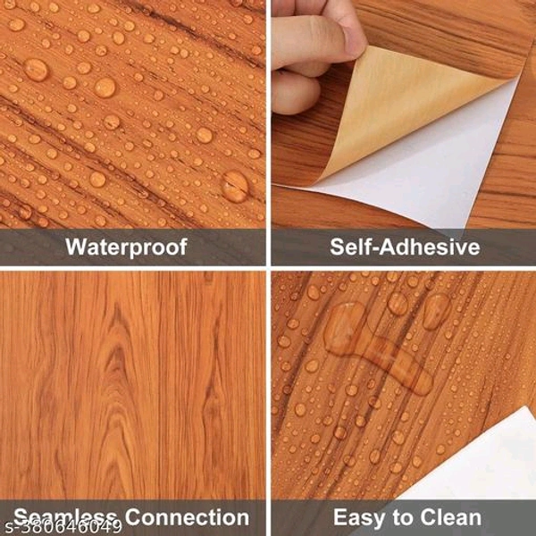 60*200CM PCENF5434 DIY Wall Paper/Wall Sticker Self Adhesive Wooden Wallpaper for Walls Living Room Bed Room Decoration Interior Exterior Easily Removable Furniture Make Over Dark GoldenName: 60*200CM DIY Wall Paper/Wall Sticker Self Adhesive Wooden Wallpaper for Walls Living Room Bed Room Decoration Interior Exterior Easily Removable Furniture Make Over Dark GoldenMaterial - Tan