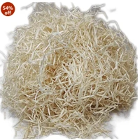Eenfnety ™ Shredded Paper Grass for Packing (1 Pack of 100gram) Decoration, Hamper, Basket Filling, Gift, Box, Craft, DIY Paper Fillers Strips (Multicolour) - White