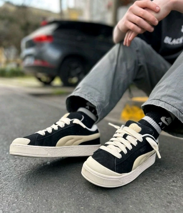 PUMA SUEDE XL CRUSH BLACK WHITE