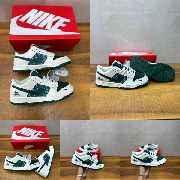 NIKE SB DUNK STUSSY WHITE DARK GREEN - 42, 7