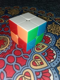 2×2 Rubik's Cube _ HIGH SPEED smooth Turnning Light Wheat - 5 Cm