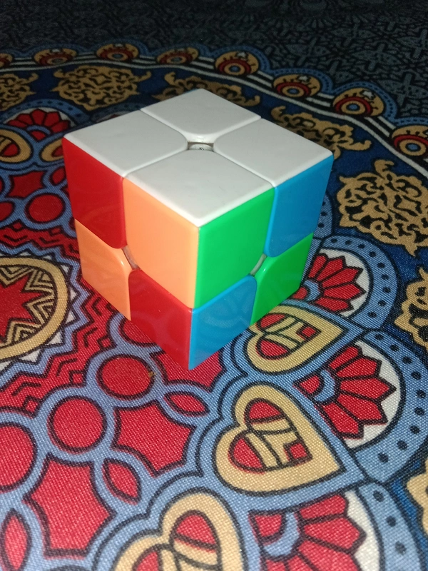 2×2 Rubik's Cube _ HIGH SPEED smooth Turnning Light Wheat - 5 Cm