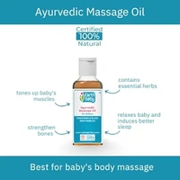 Earth Bay Earthbaby Ayurvedic Baby Massage Oil, Certified 100% Natural Origin (20) ml - 20