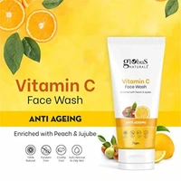 Globus Naturals Aloe vera Anti-ageing Enriched With Glycerin & Oil Control Formula Face Wash - Yellow, 75 G