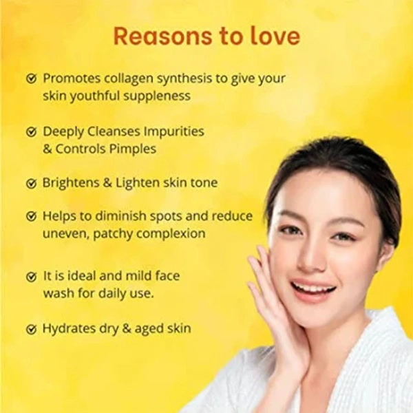 Globus Naturals Aloe vera Anti-ageing Enriched With Glycerin & Oil Control Formula Face Wash - Yellow, 75 G