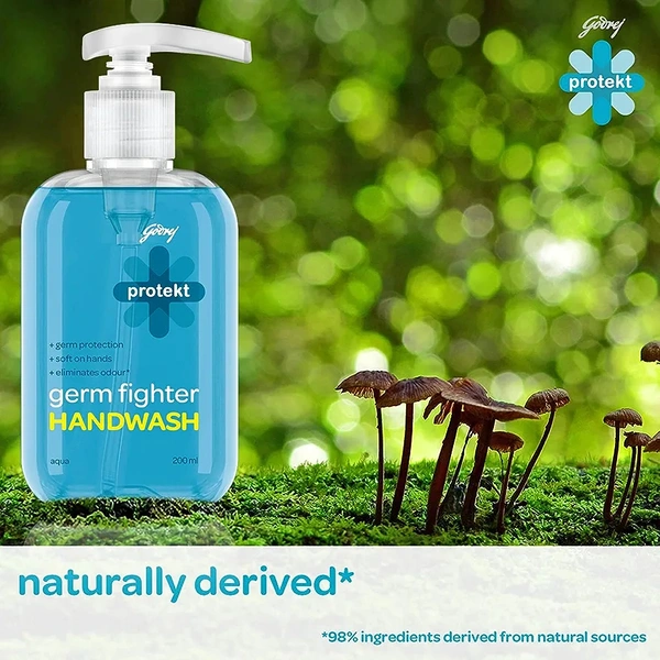Godrej Mr Magic Godrej Protekt Germ Fighter Handwash Refill Pack | Aqua | Germ Protection & Soft on Hands - 1.5 L - 1.5 L