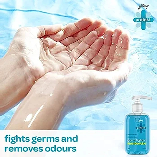 Godrej Mr Magic Godrej Protekt Germ Fighter Handwash Refill Pack | Aqua | Germ Protection & Soft on Hands - 1.5 L - 1.5 L