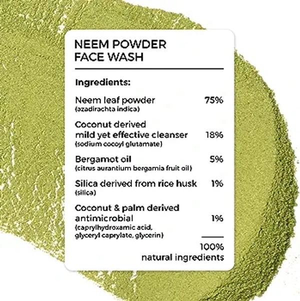 Billare Brillare Vitamin C Face Wash | for Pigmentation & Dark Spots Coconut Skin Brightening 100% Natural Powder Facewash - Lochmara