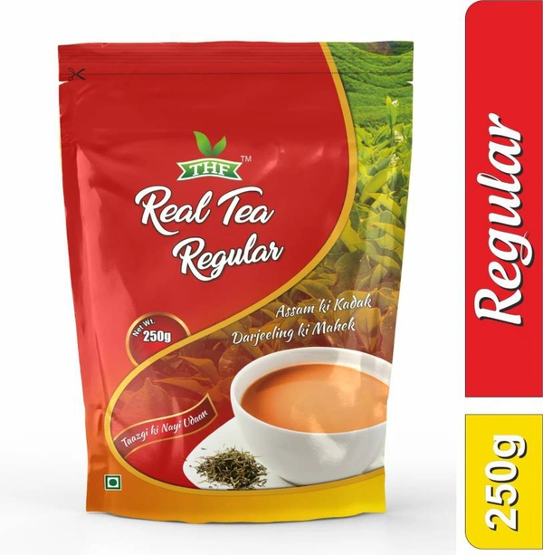 THF REAL TEA REGULAR 250GM Black Tea Pouch  (250 g)