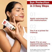 Kumkumadi TAC - The Ayurveda Co. Kumkumadi Sunscreen Ultra Light SPF 50 with UVA/UVB PA+++, for Sun Protection, Dull & Dry Skin Women & Men, All Skin Types, 5 gm (Kumkumadi Moisturizing SPF 50 Sunscreen Mini)