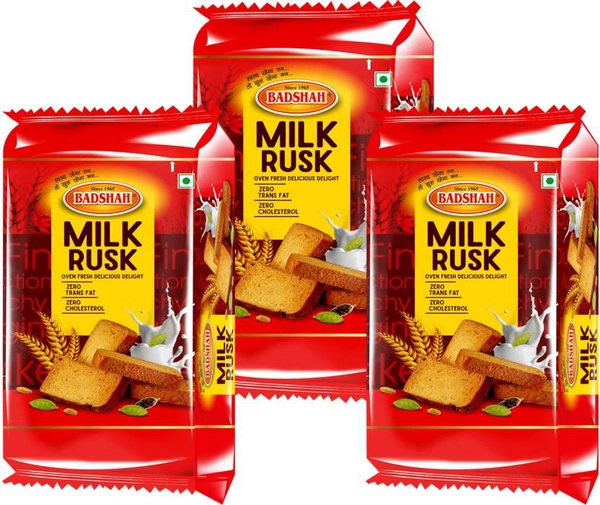 Badshah BADSHAH MILK RUSK Elaichi Flavor Milk Rusk of 100g each Elaichi flavored Milk Rusk  (100 g)