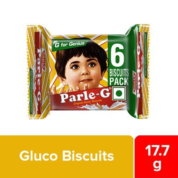 Parle Premium Original Glucose Biscuits - Parle-G, 17.7 g Pouch