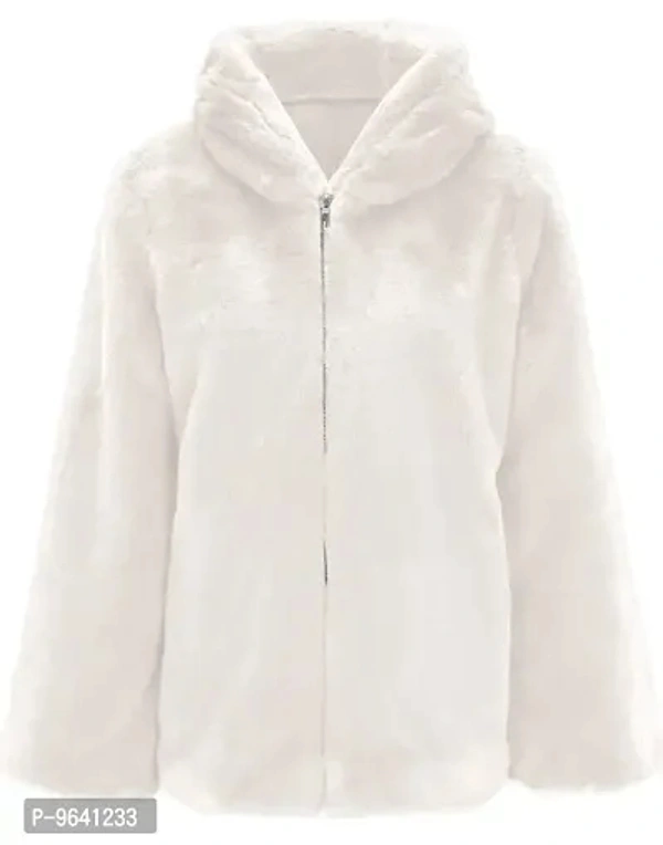 Wool Blend Fur Jacket For Women - S M L Xl