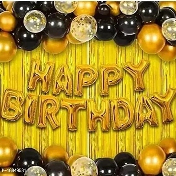 Happy Birthday Decoration Combo Kit With Banner Balloons - Free, Hokey Pokey