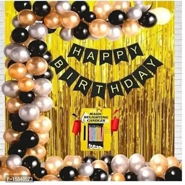 Happy Birthday Decoration Combo Kit With Banner Balloons - Free, Hokey Pokey