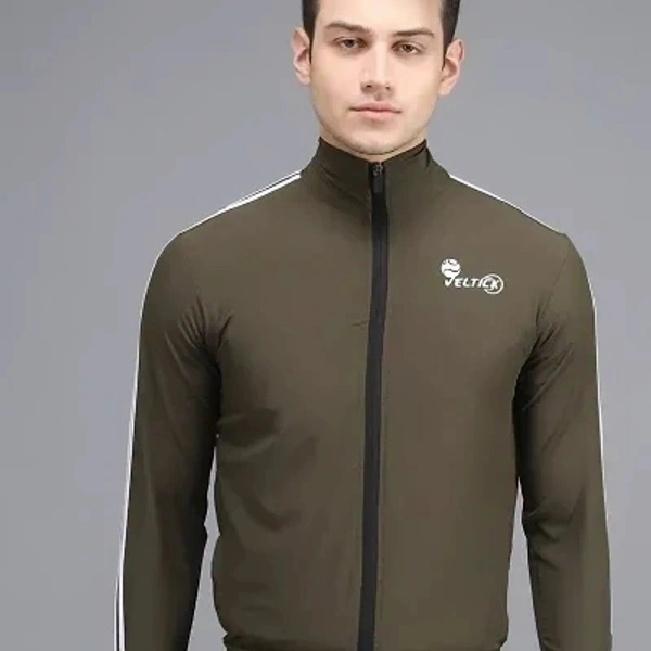 BROWN Polyester Rayon Waistcoat Jacket  - Brown