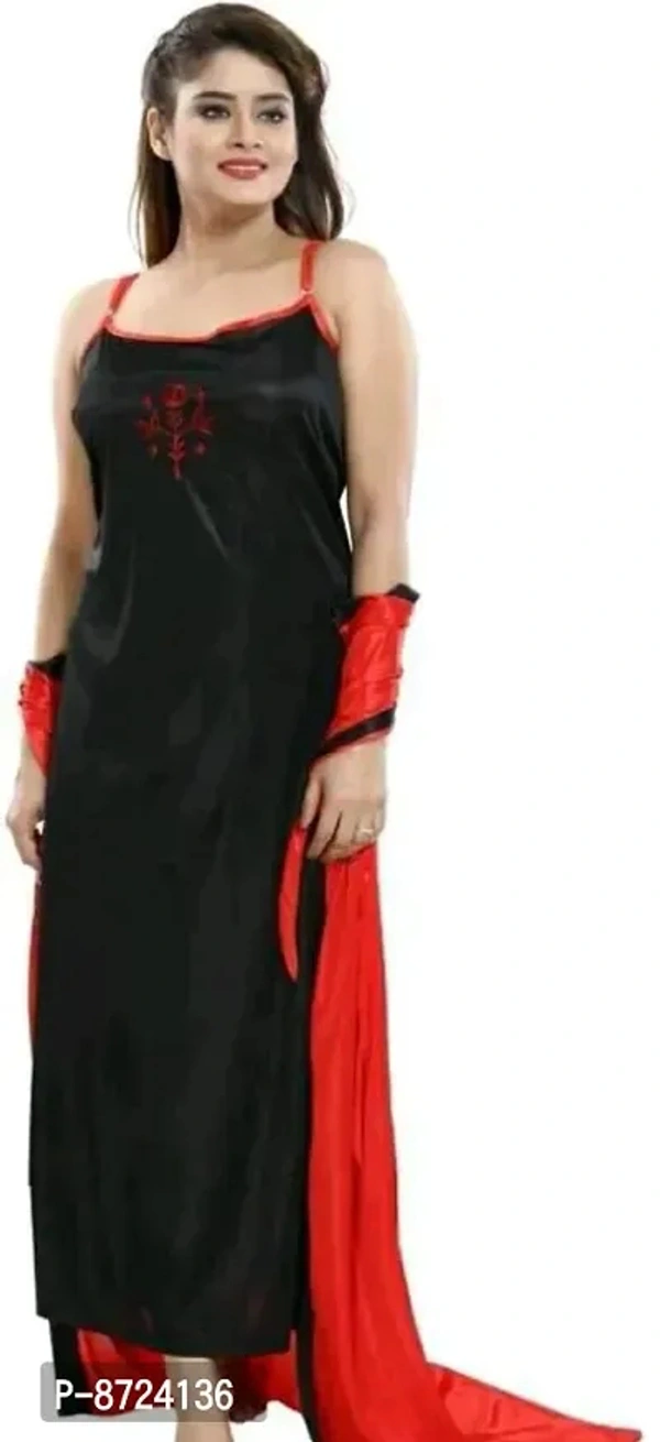 Best Selling 2-IN-1 Satin Night Gowns/Nighty at Best Prices - Buccaneer