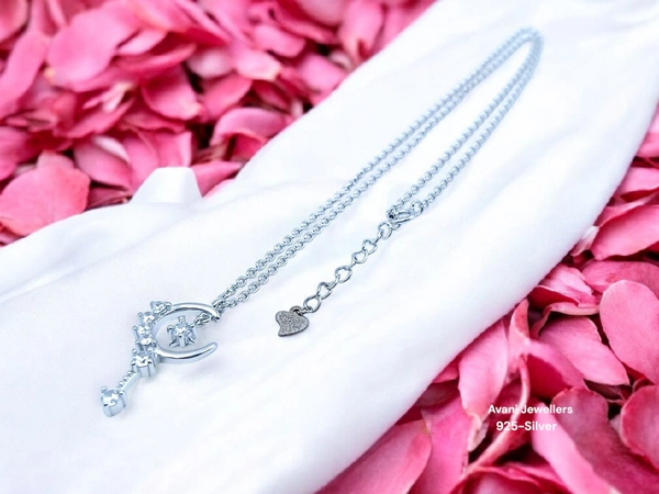 Silver Fancy Chain Pendant - 3.75, 18-Inch