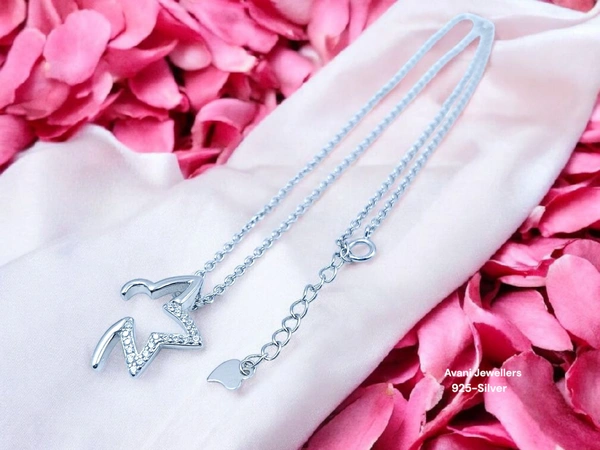 Silver Fancy Chain Pendant - 3.49, 18-Inch