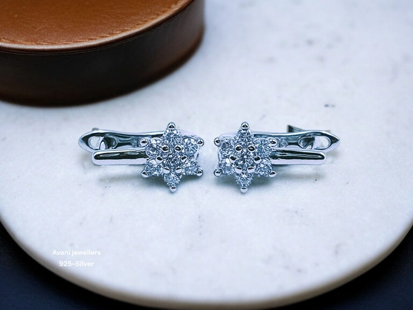 Silver Italian Fancy Earrings - 2.46