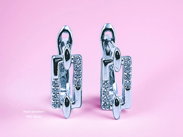 Silver Italian Fancy Earrings - 2.41