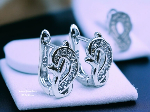 Silver Italian Fancy Earrings - 2.55