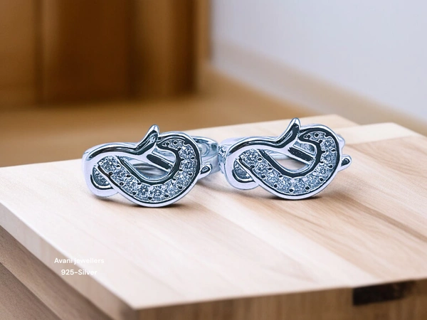 Silver Italian Fancy Earrings - 2.55