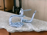 Silver Italian Fancy Earrings - 2.55