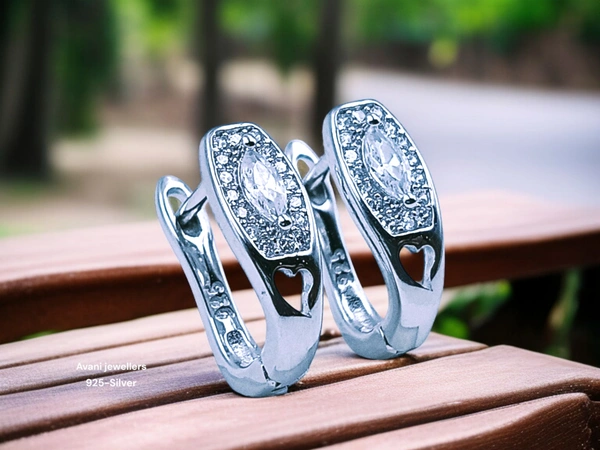 Silver Italian Fancy Earrings - 2.78