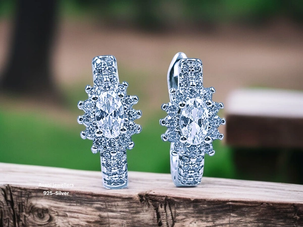 Silver Italian Fancy Earrings - 3