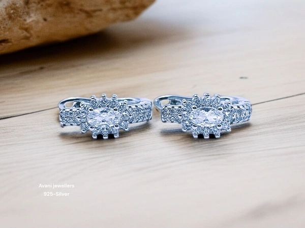 Silver Italian Fancy Earrings - 3