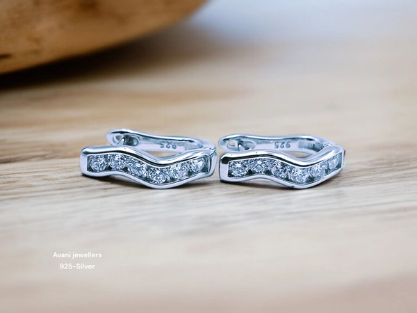 Silver Italian Fancy Earrings - 3.35