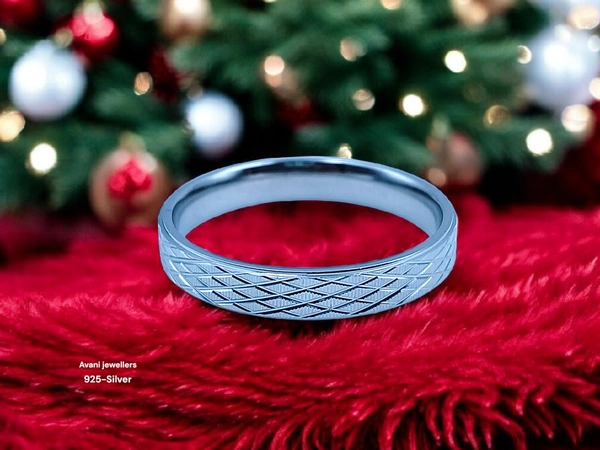 Silver Gents Bands - 3.88, 28
