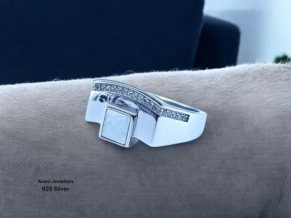 Silver Gents Fancy Rings - 5.38, 21