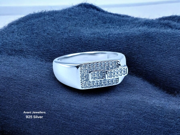 Silver Gents Fancy Rings - 5.25, 25