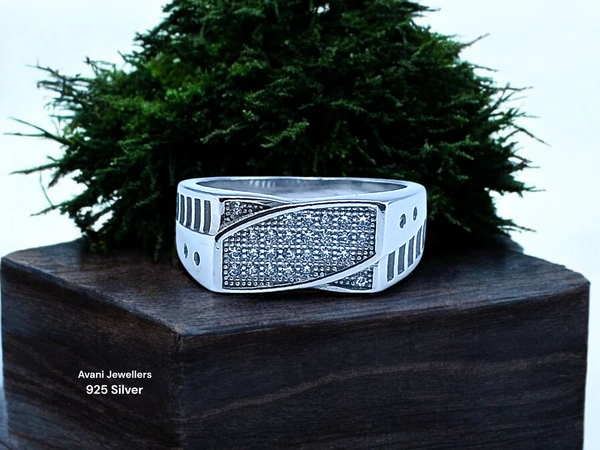 Silver Gents Fancy Rings - 5.3, 19