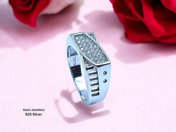 Silver Gents Fancy Rings - 5.3, 19