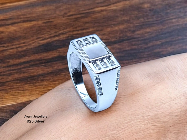 Silver Gents Fancy Rings - 5.67, 21