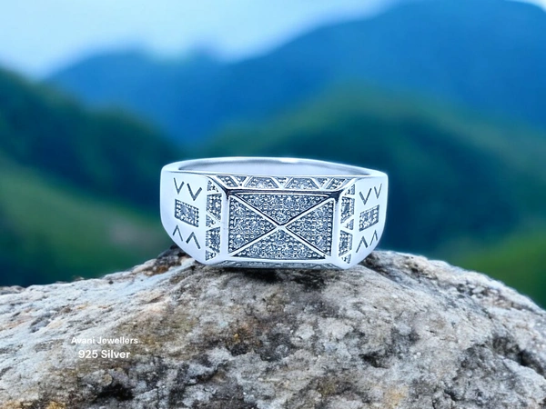 Silver Gents Fancy Rings - 6.29, 26