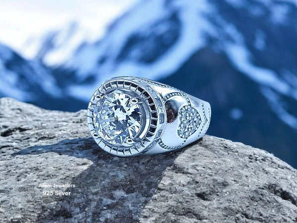 Silver Gents Fancy Rings - 8.29, 17