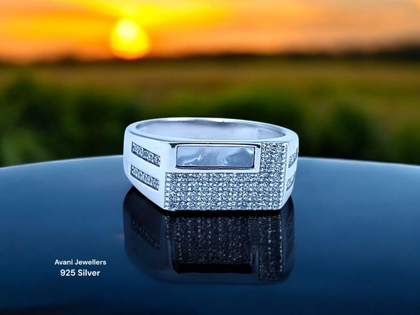 Silver Gents Fancy Rings - 5.4, 23