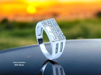 Silver Gents Fancy Rings - 5.4, 23