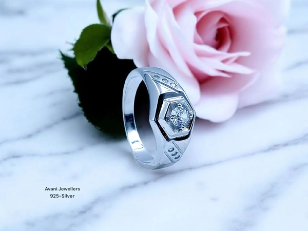 Silver Gents Fancy Rings - 5.06, 21